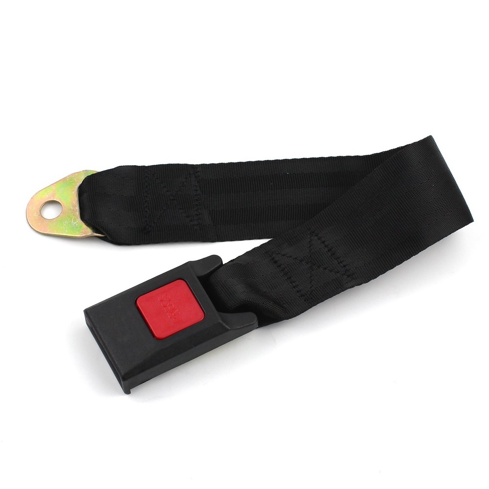2 Pack Black Universal 2 Point Retractable Adjustable Car Seat Belt