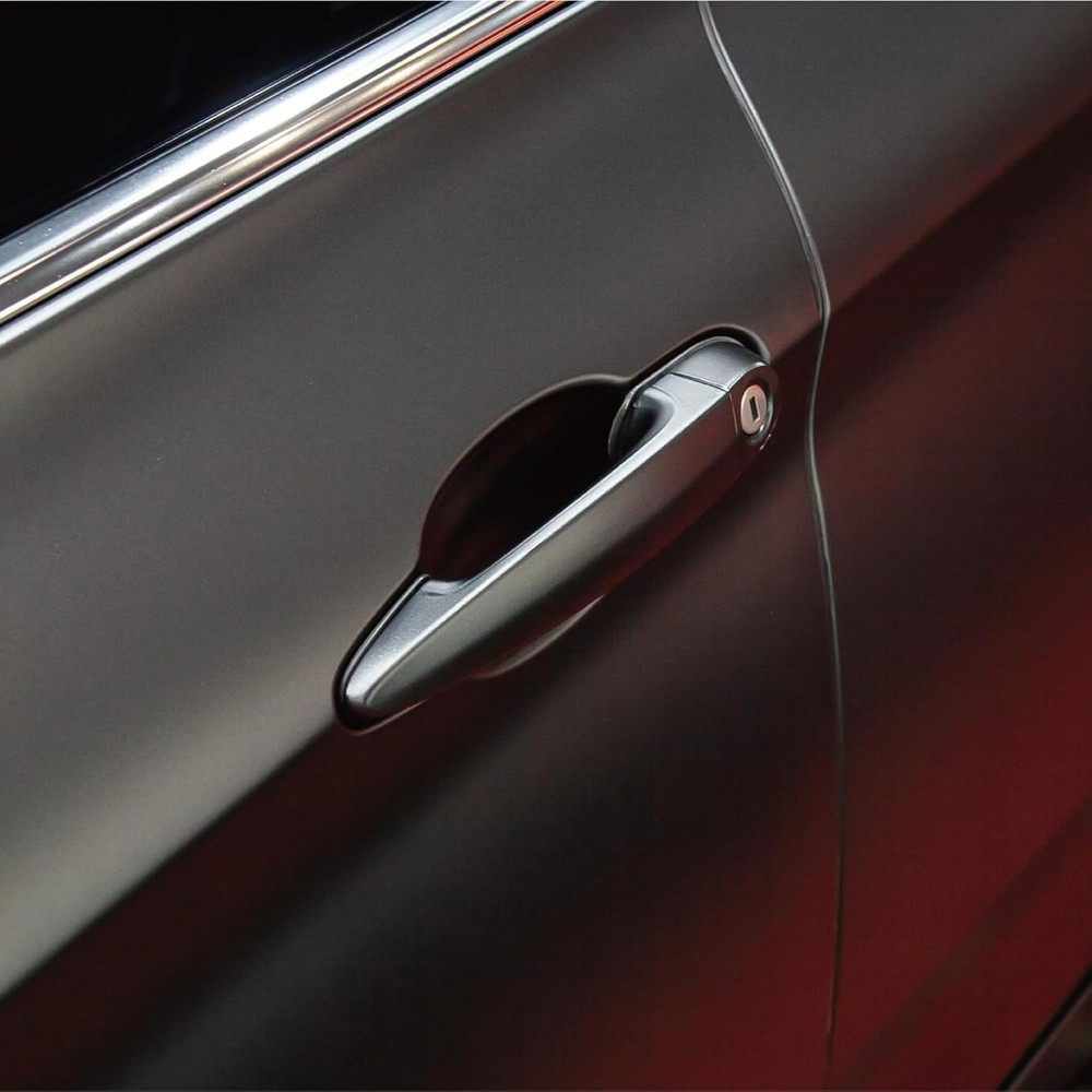 Matte Metallic Black Vinyl Wrap (1Ft X 5Ft)