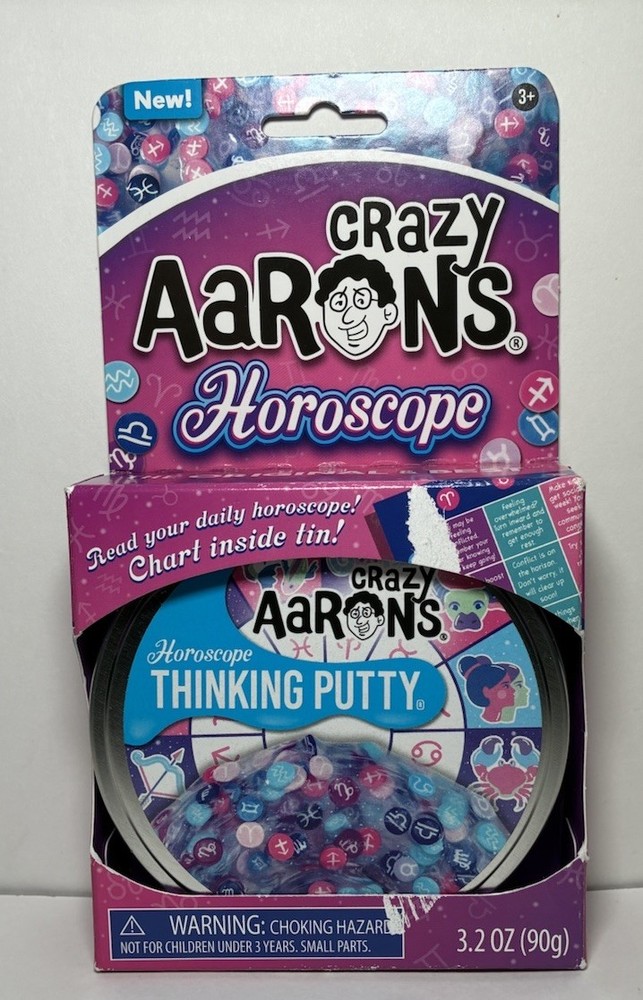 Aarons Crazy - Thinking Putty - Horoscope- 3.2 oz. Tin