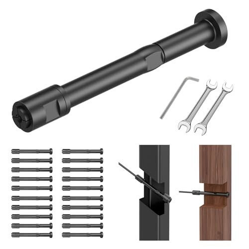 20Pack 1/8" Swageless Cable Railing Tensioners, Black Cable Railing Kits for