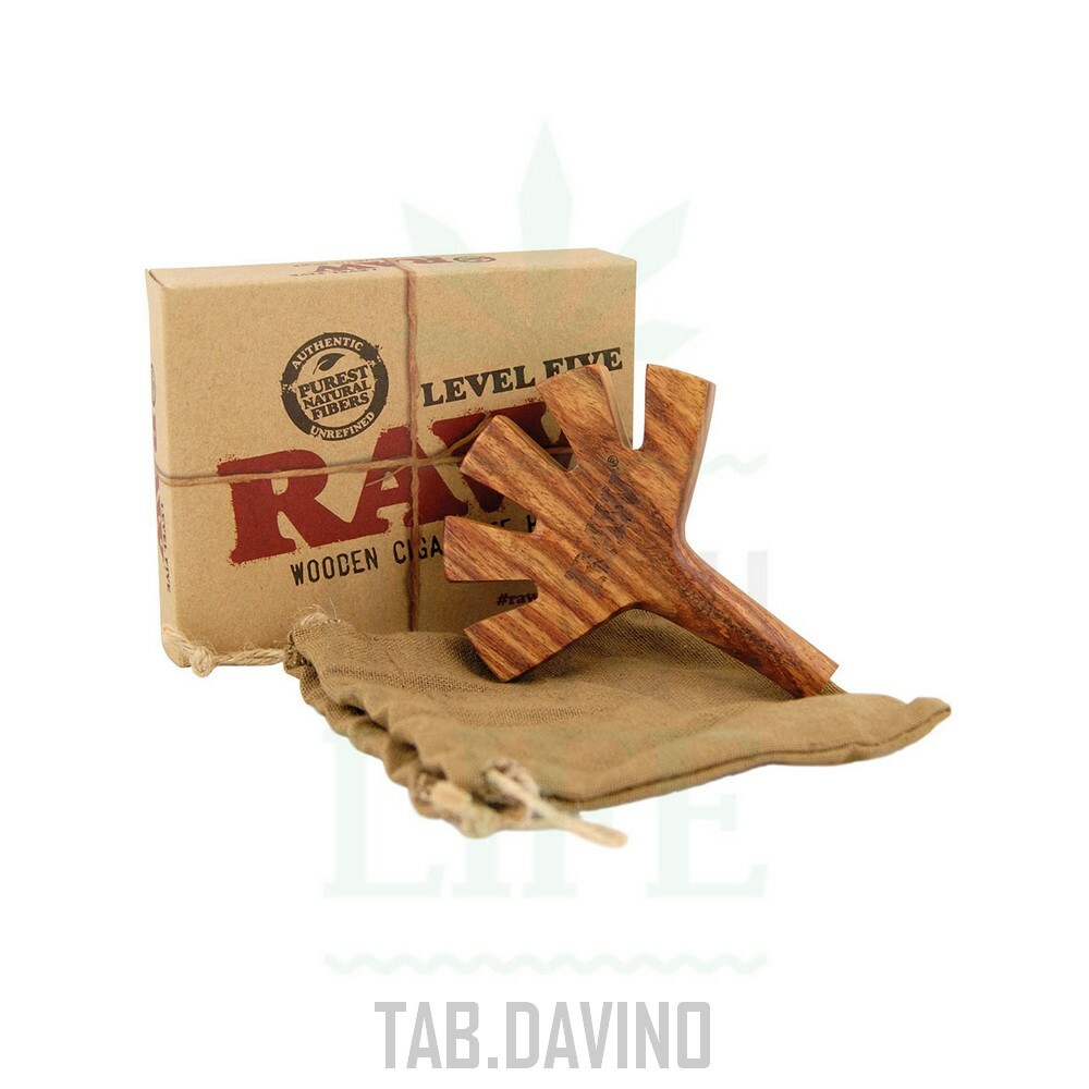 RAW LEVEL FIVE WOODEN CIGARETTE HOLDER