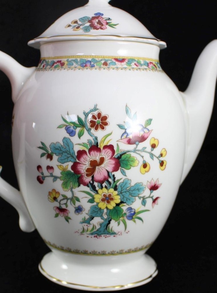 Coalport Ming Rose Coffee Pot with Lid