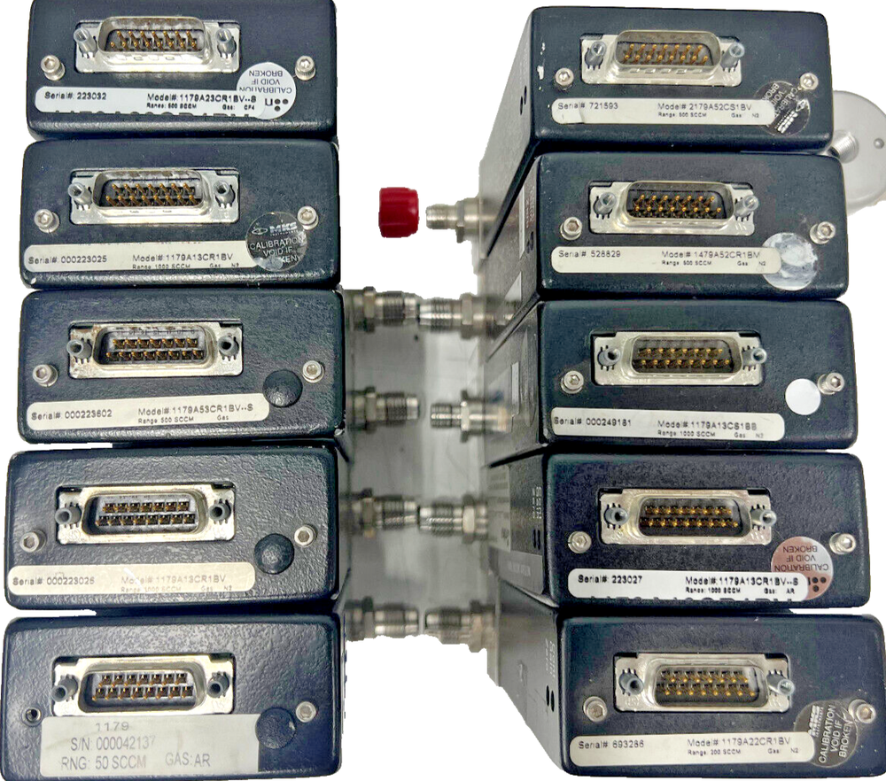 MKS mass flow controllers