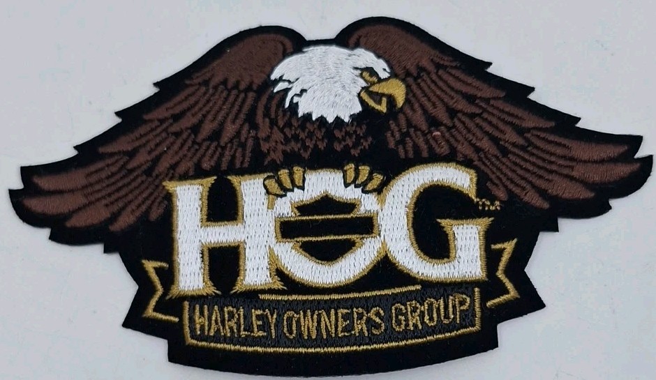 HOG Harley Davidson Owners Group Membership Eagle Patch And Matching Pin