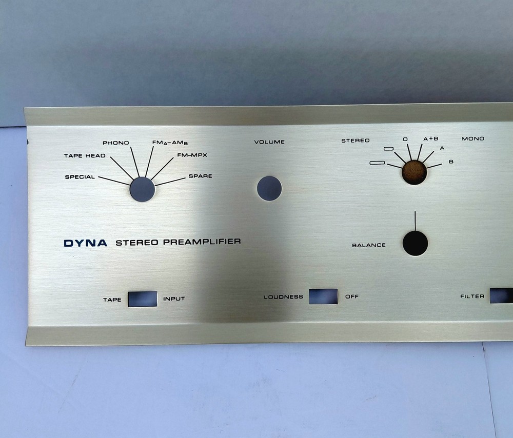 DYNA Stereo Preamplifier Faceplate - Excellent Condition