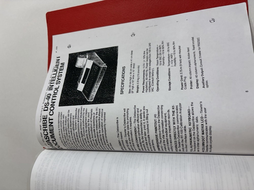 AHP Technical RT-100 Calibration Analyzer & DS-40 Accuracy Chart Manual Guide