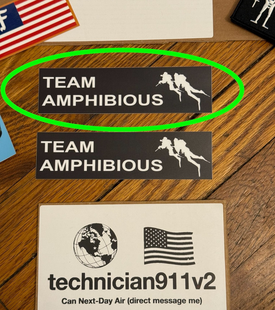 Forward Observations Group AMPHIBIOUS Sticker - TEAM AMPHIBIOUS Large Sticker
