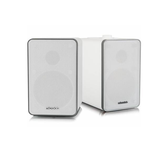 Microlab H21 Wireless Bluetooth Bookshelf Speaker System White
