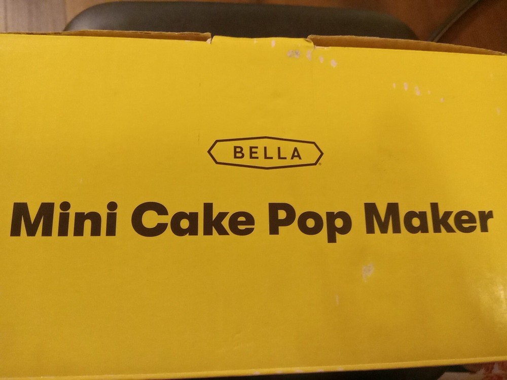 Bella Mini Cake Pop Maker Red Nonstick Cooking Compact Easy Store 350 Watts