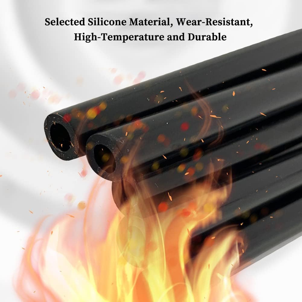 5/8" ID Silicone Tubing, Black Food Grade Silicone Tubing 5/8" ID X 3/4" OD ...