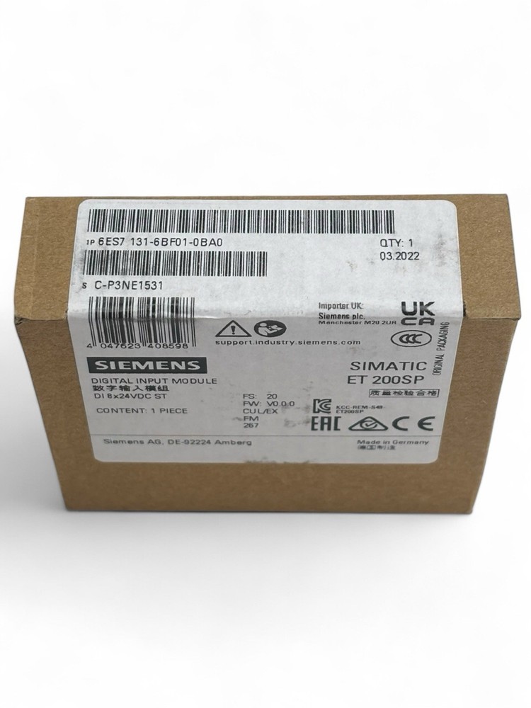 New Siemens 6ES7131-6BF01-0BA0 6ES7 131-6BF01-0BA0 ET 200SP Digital input module