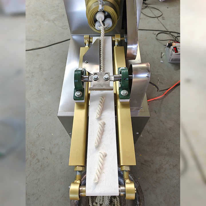 Automatic Extruder Fried Dough Twist Machine Bread Twisting Stick Rolling Cut