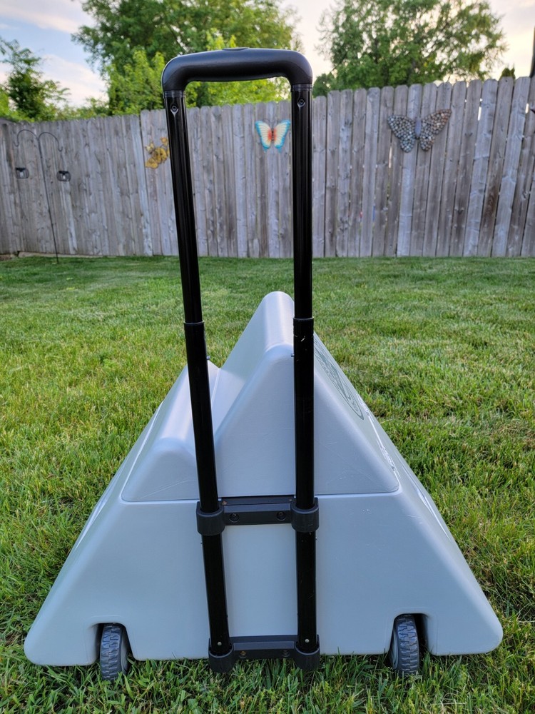 Coors Light Rolling Cooler 30" × 23" Pull & Side Handles Flip Top 4 Beer Holders
