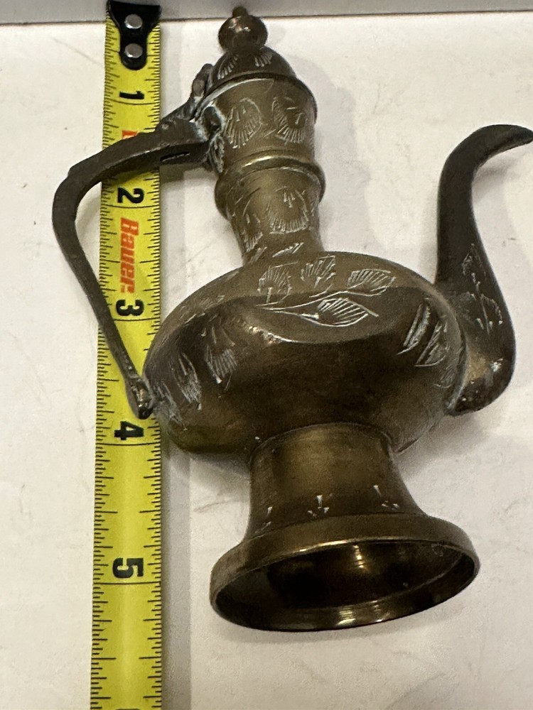 Vintage Solid Brass Lidded Ewer Lamp 1960 (T)...