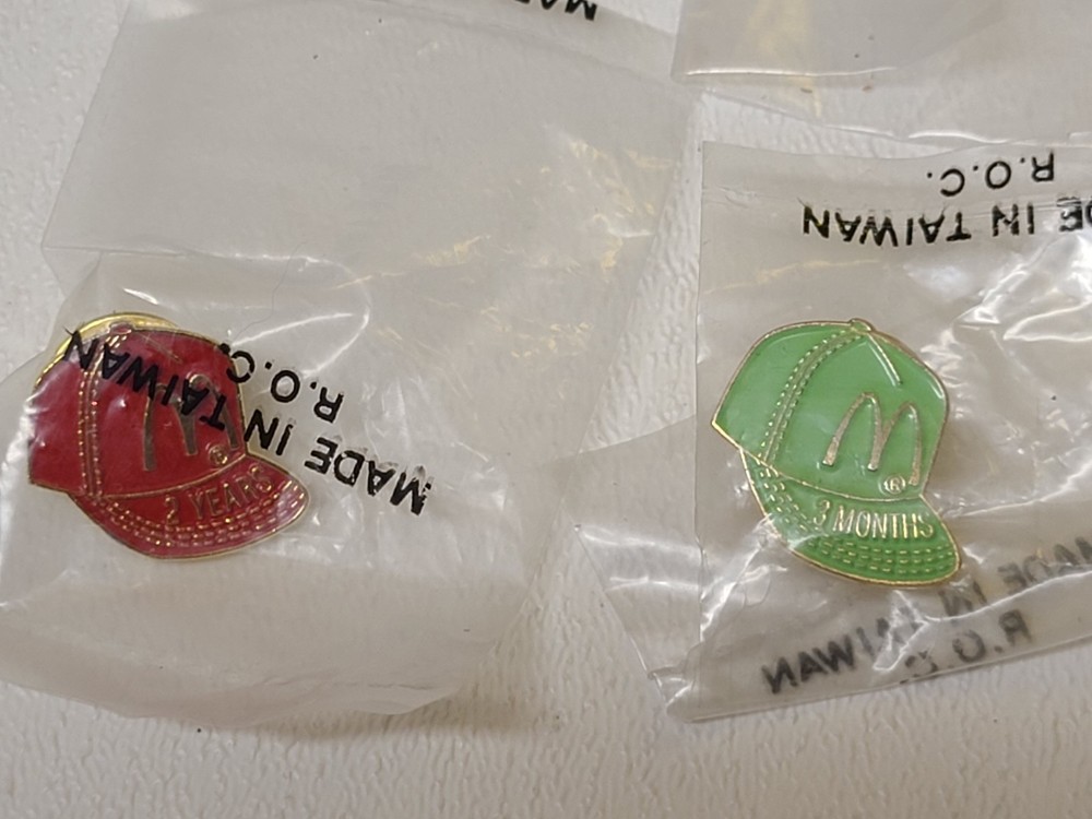 McDonald's 13 Service Crew Label Pins