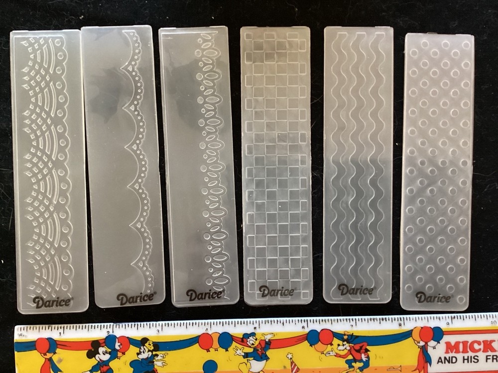 6 darice envelope embossing folders used