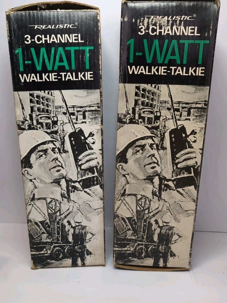 2 Realistic TRC-83 3 Channel Transceiver No. 21-1605 Original Boxes both tested