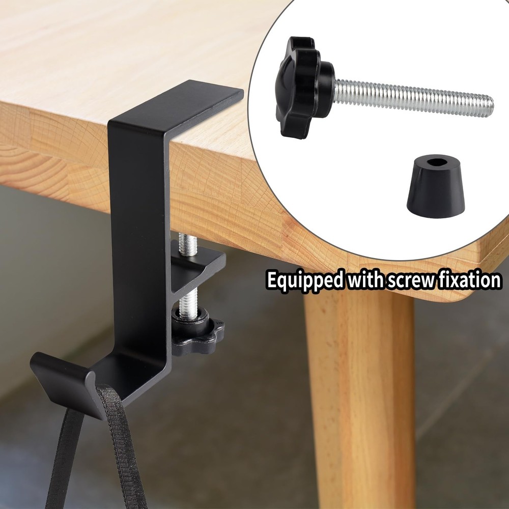 ORGANIZER Clamp-On Desk Mount Bag Holder Hook with Adjustable Arm: Students' ...