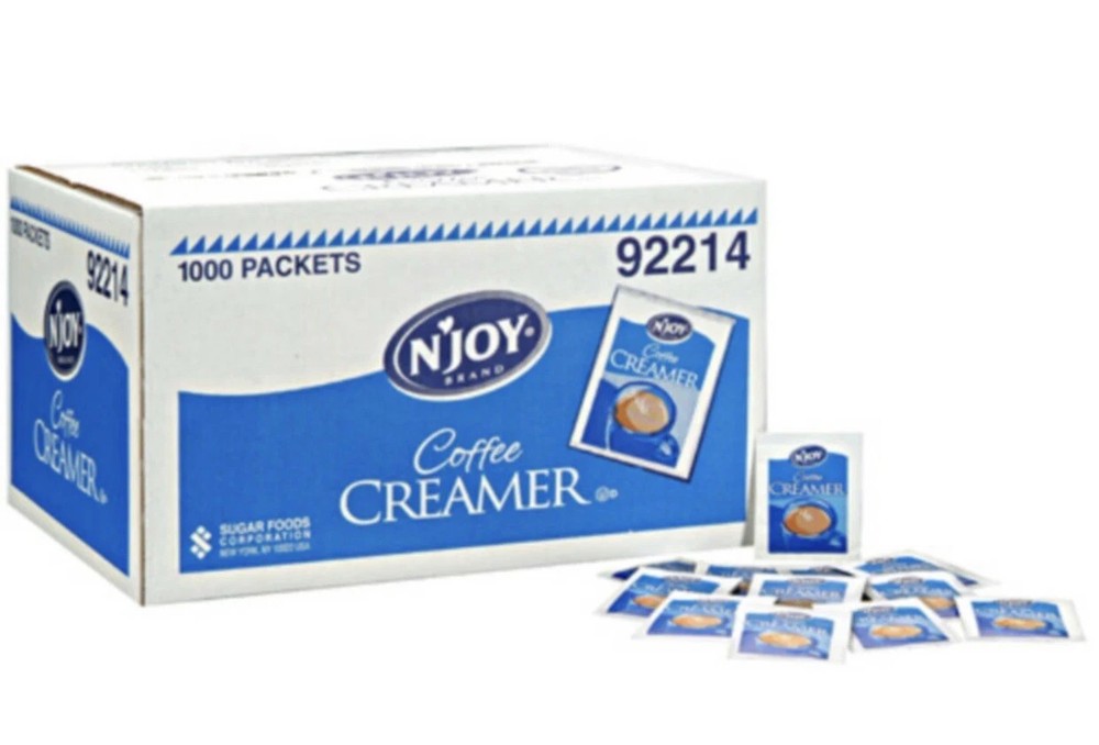 N'Joy Coffee Creamer Powder Packets Non-Dairy 1000 Count