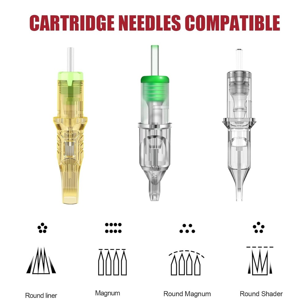 Tattoo Gun Kit Complete Kit, Machine for Standard, Red