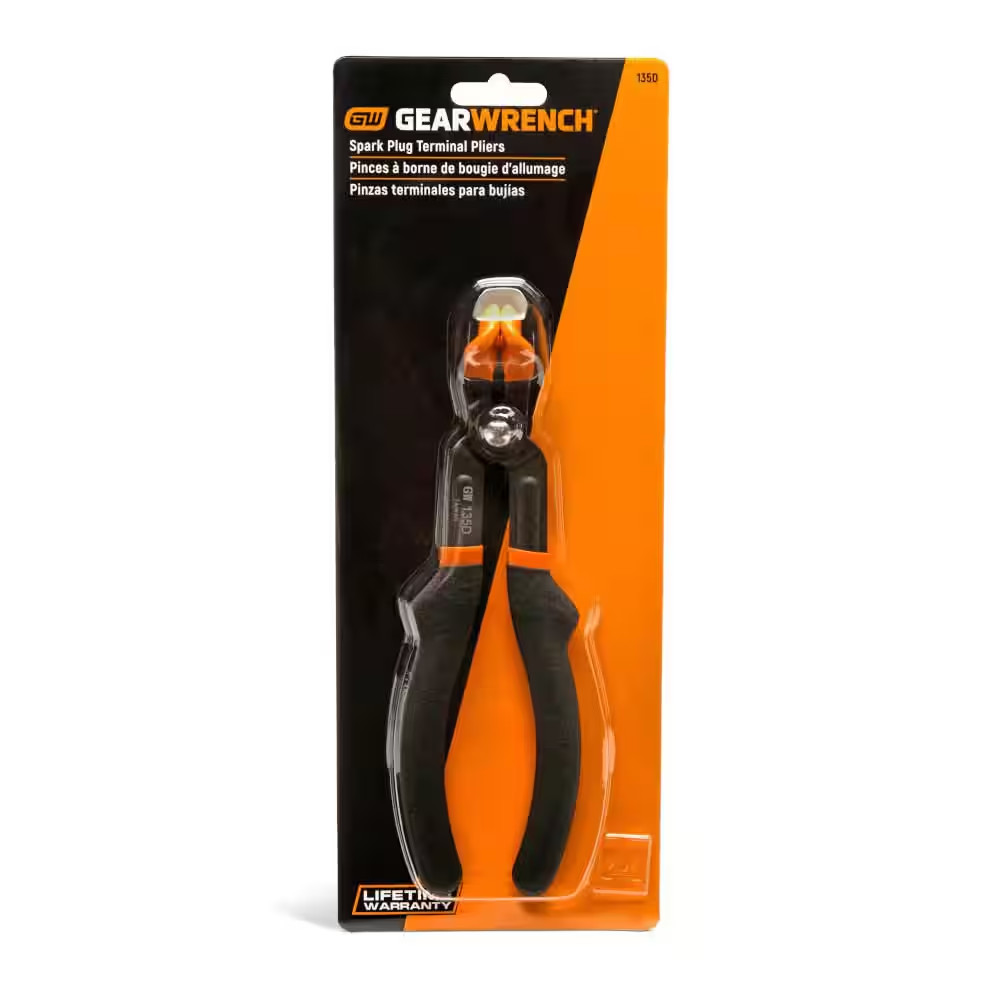 Spark Plug Terminal Dipped Grip Pliers