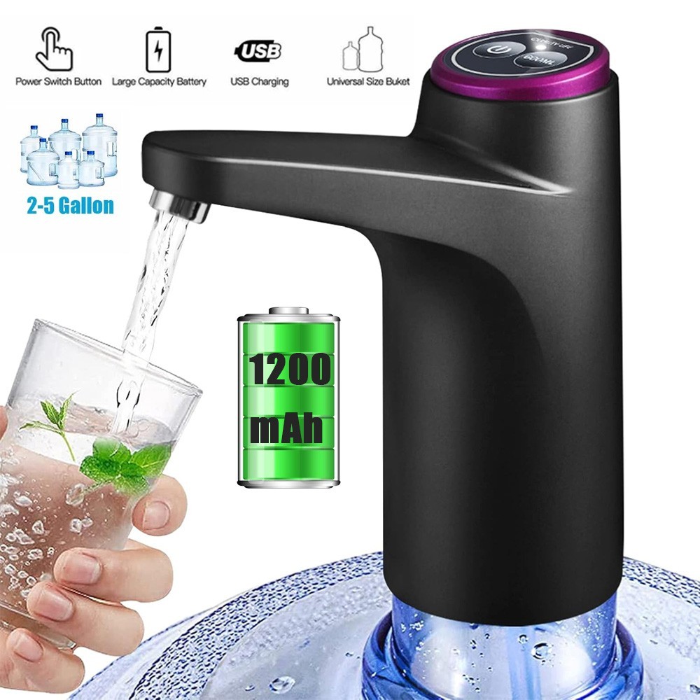 Electric Water Bottle Switch Pump Universal Automatic Jug Dispenser 5 Gallon USB