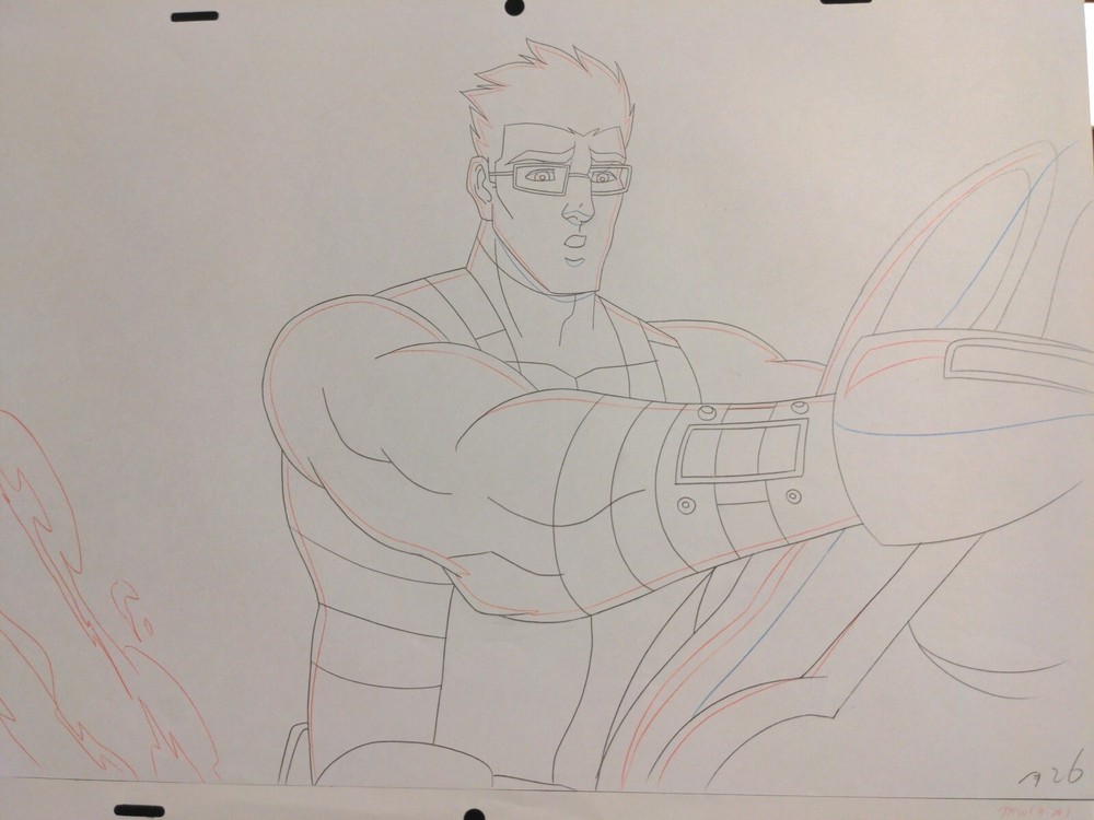 Marvel animation cels Production Art Marvel Comics AVENGERS GREEN ARROW AA2
