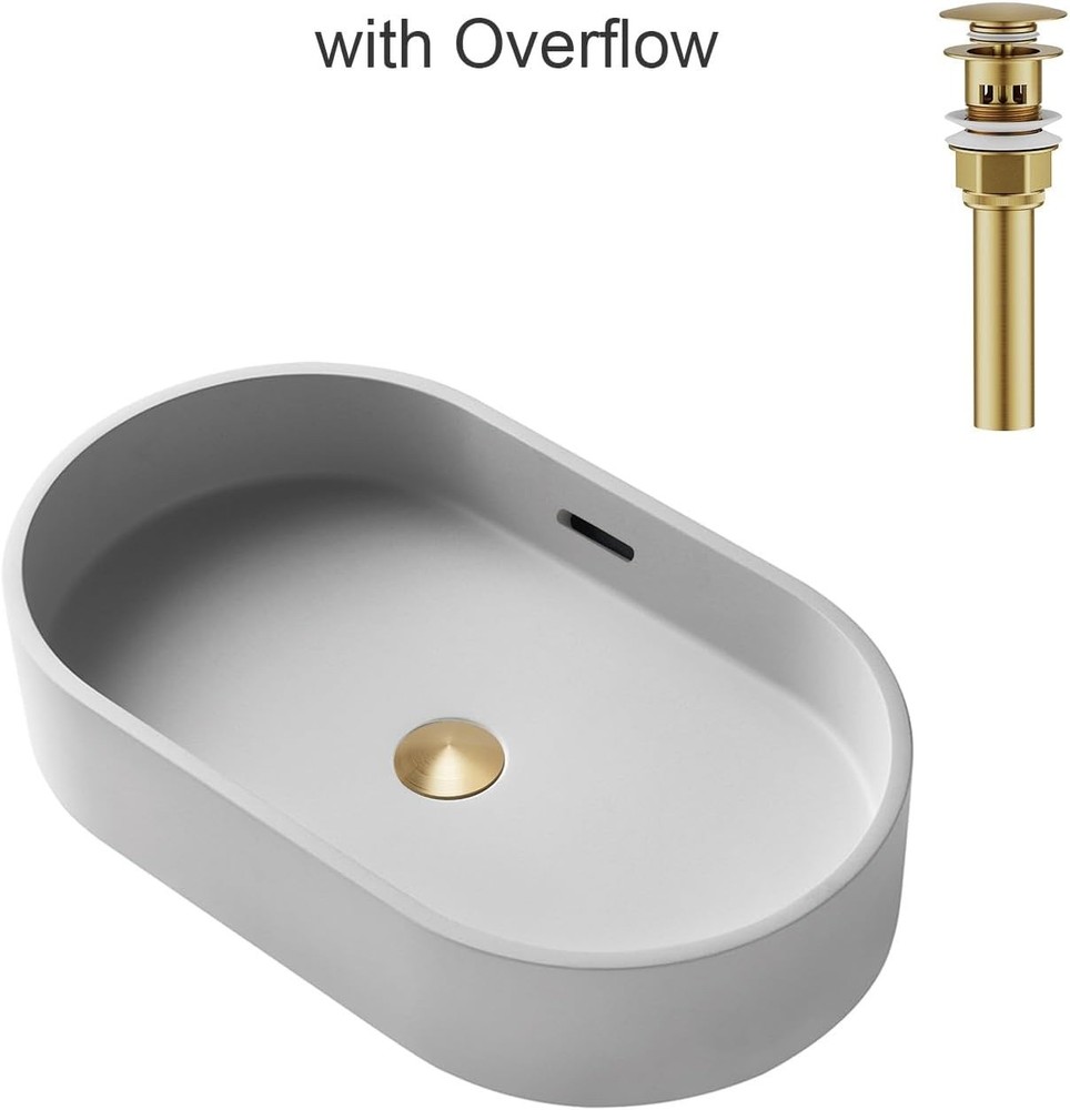 Robust Gold Bathroom Sink Drain with Overflow, Easy Installation & Strainer