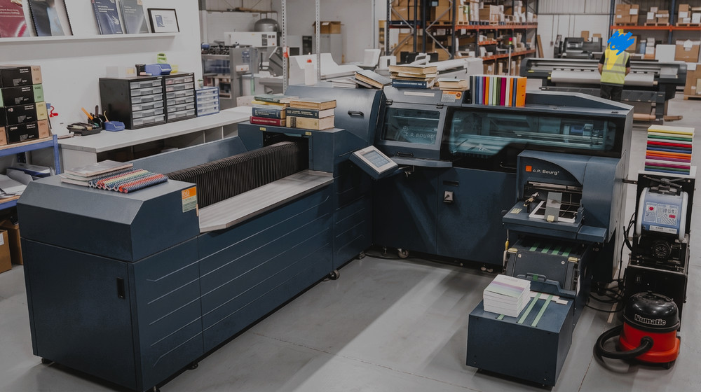 Perfect Binder CP Bourg / BB3002 + book loader BBL, EVA hotmelt, bookletmaker