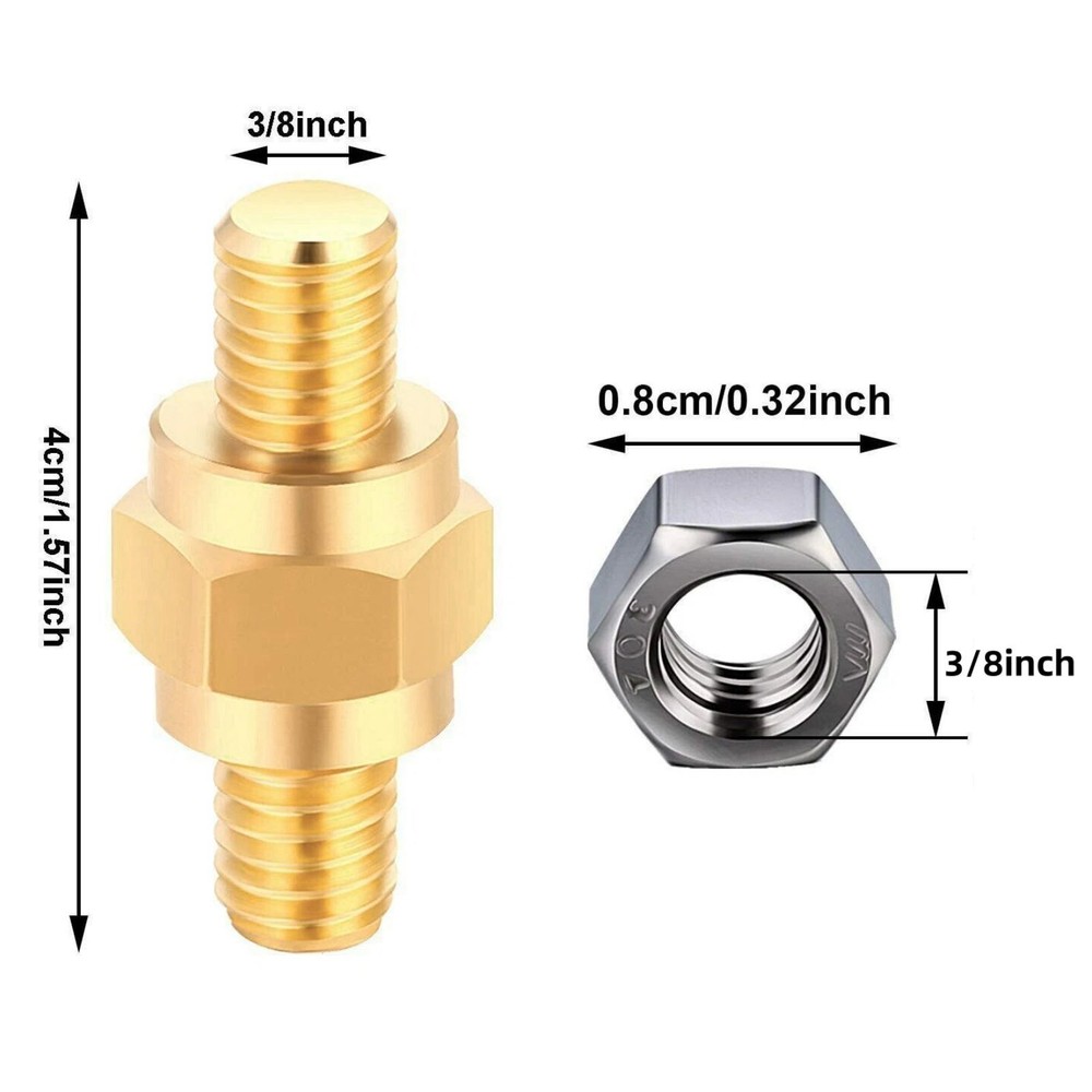 2pcs Side Post Stud Extension bolts with nuts Support Flexible Connection