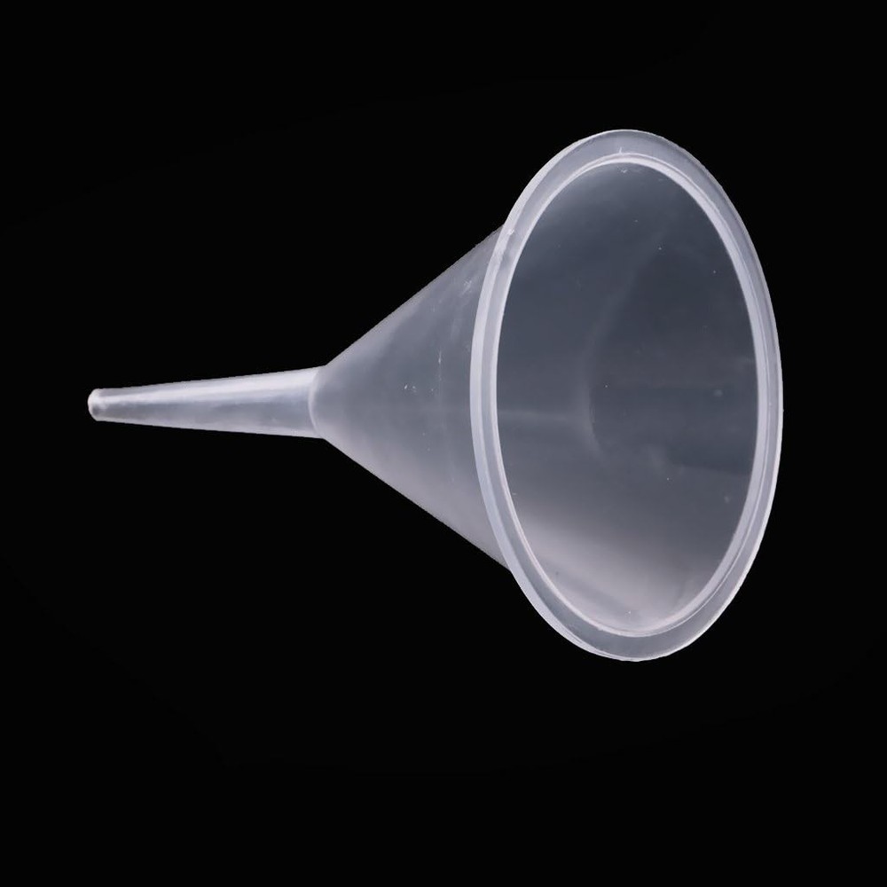 Small Polyethylene Funnel Set, 10Pcs For Kitchen, Perfume, Capsules, Clear