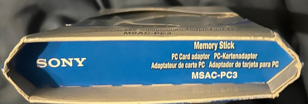 Sony MSAC-PC3 PC card Adapter new memory stick