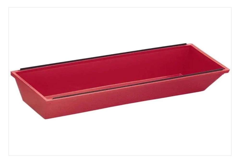 LOT OF FIVE (5) Wal-Board Tools 14 in. Mud Pan Red
