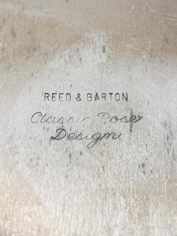 Vintage Reed and Barton Silver Plated Classic Rose Bon Bon Candy Dish Bowl