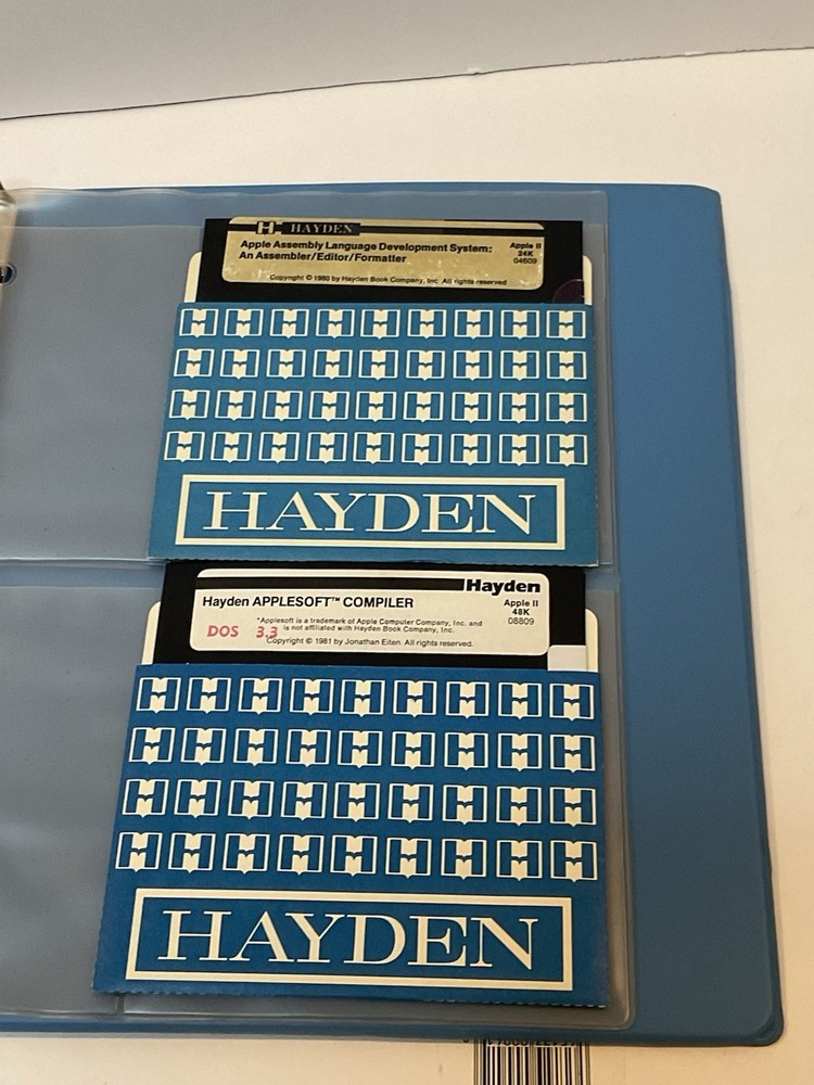 Vintage Apple II Software Hayden AppleSoft Compiler