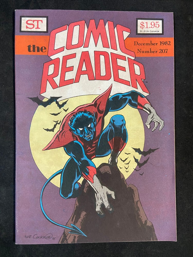 COMIC READER DECEMBER 1982 #207 DAVE COCKRUM NIGHTCRAWLER COVER VF