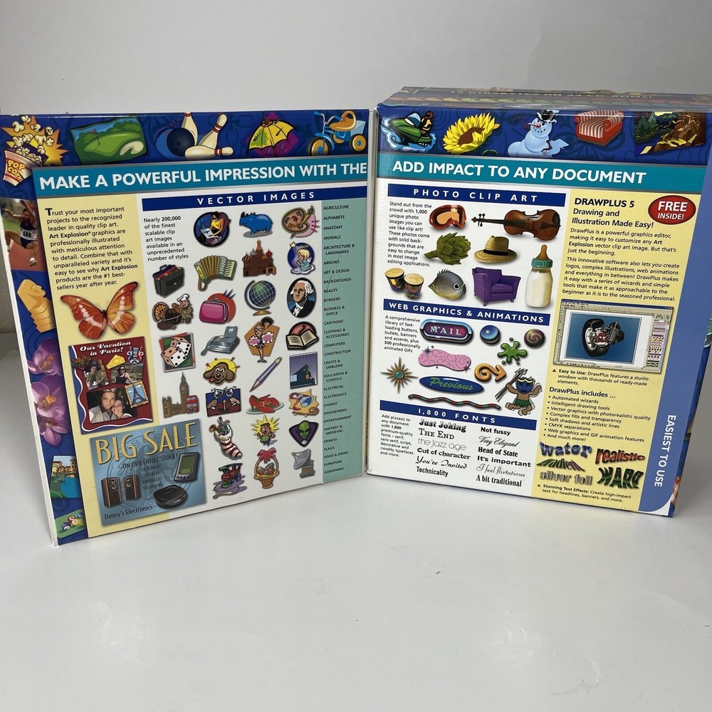 Nova Development Art Explosion 800,000 Images 34 CDs with Book Catalog
