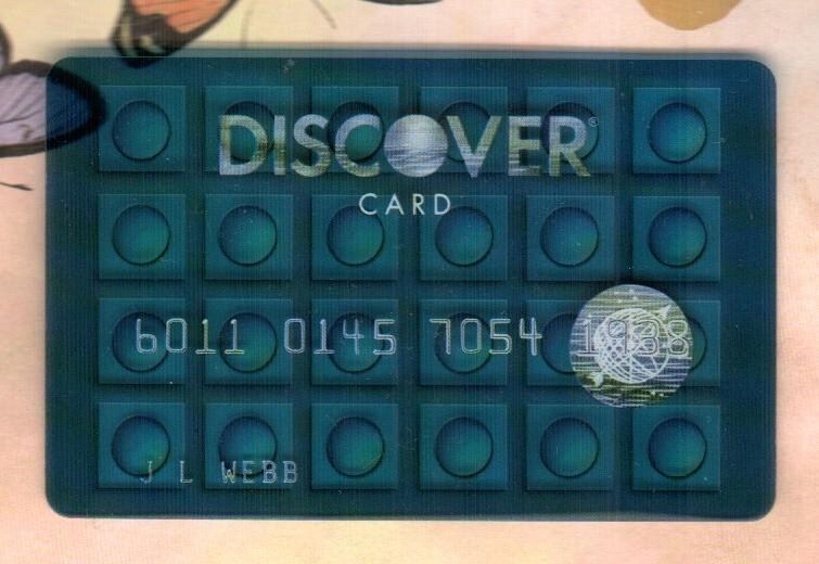 DISCOVER CARD ( 2005 ) Promotional Advertisement Card