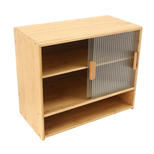 Stability & Solidity Kitchen Storage Stand Cupboard With Glass Door Sideboard