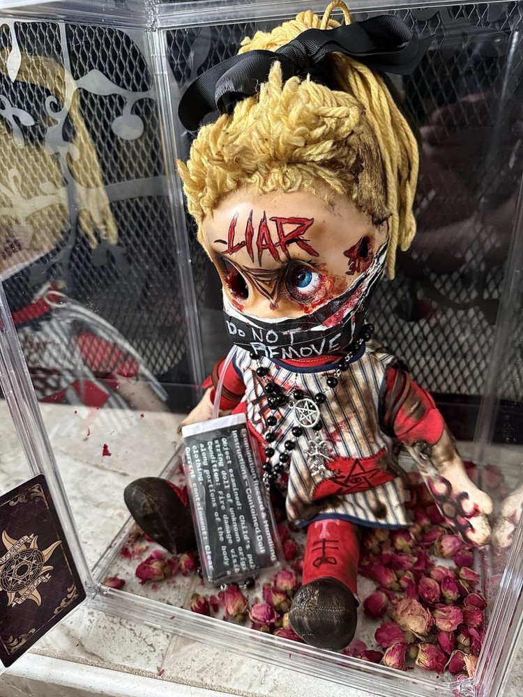 Haunted Ritual Doll Possessed Ghost Demon Toy Plush Pull String