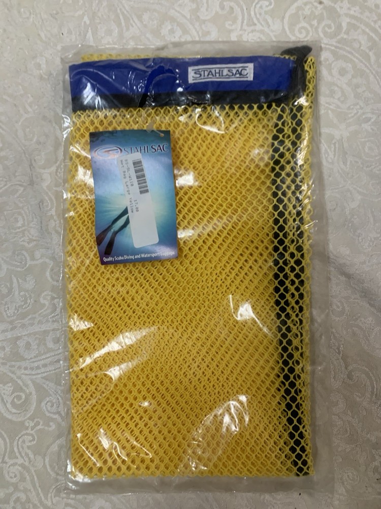 NWT StahlSac mesh Net Bag Large Yellow