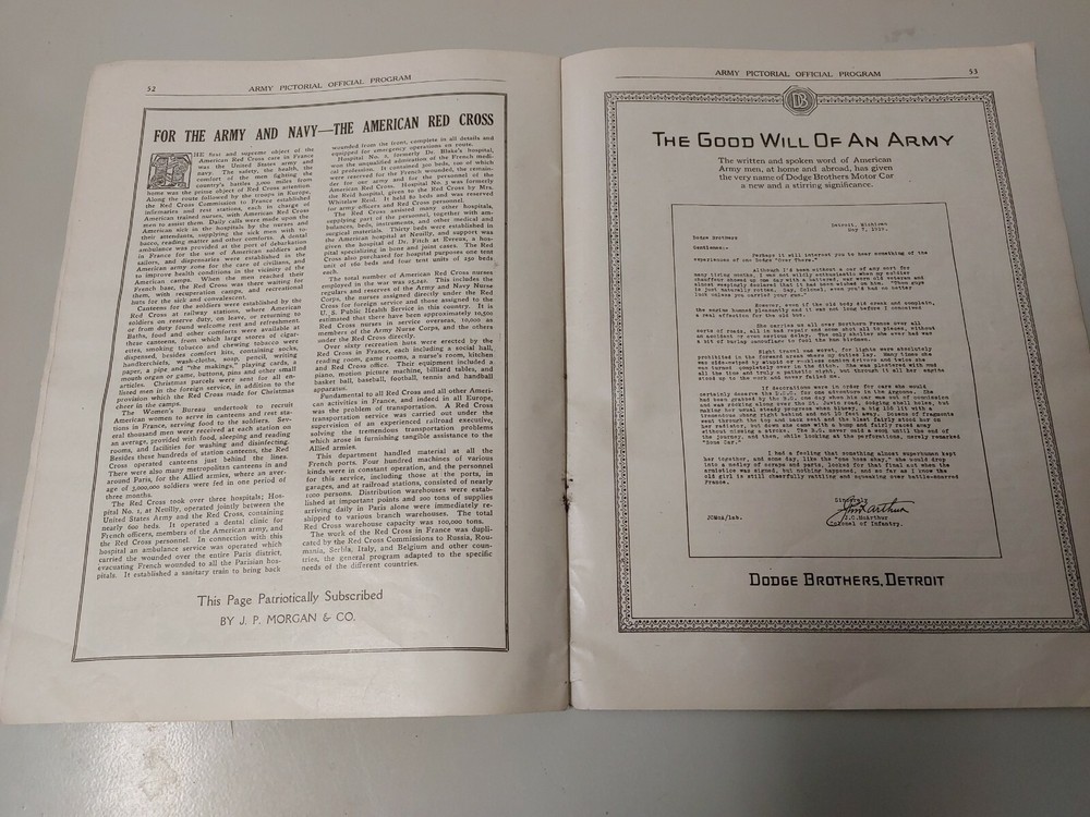 VINTAGE OFFICIAL SOUVENIR PROGRAM VICTORY PARADES 1919 Missing Cover