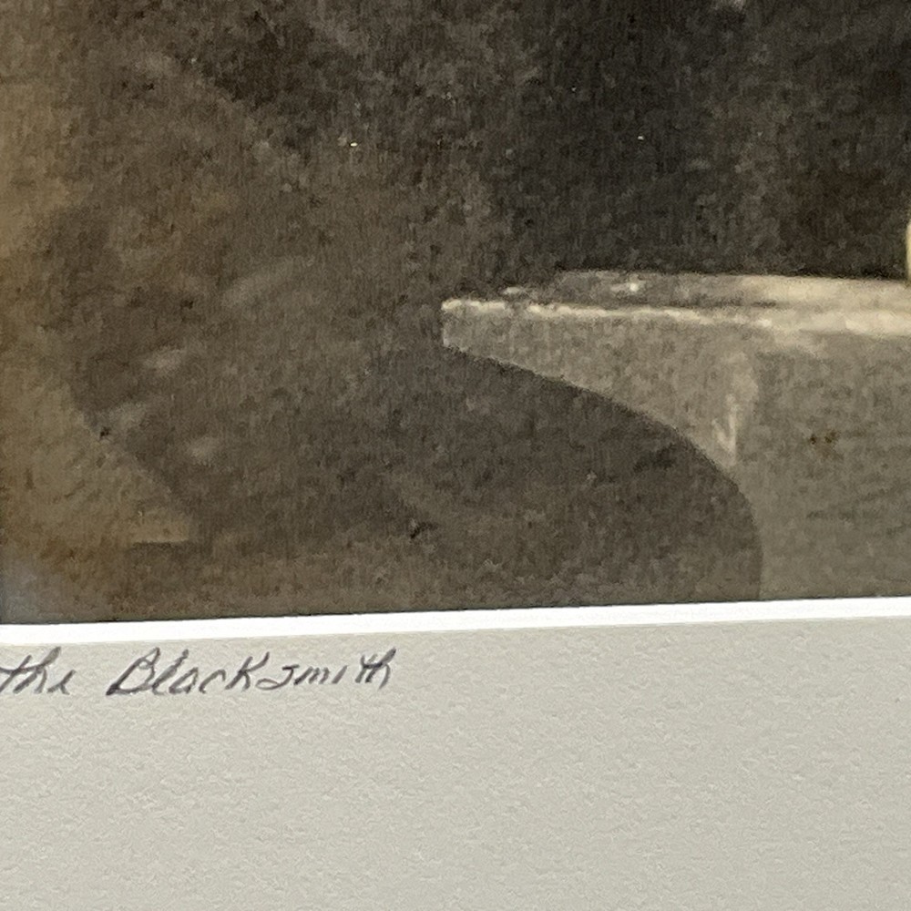 Colorized Photo by Susan Bock The BlackSmith Circa 1910