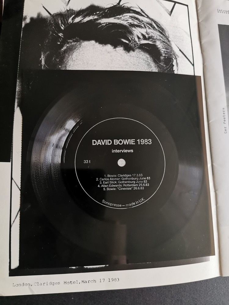 David Bowie Rotterdam 1983 Programme + Flexidisc, 28 pgs, A4 size