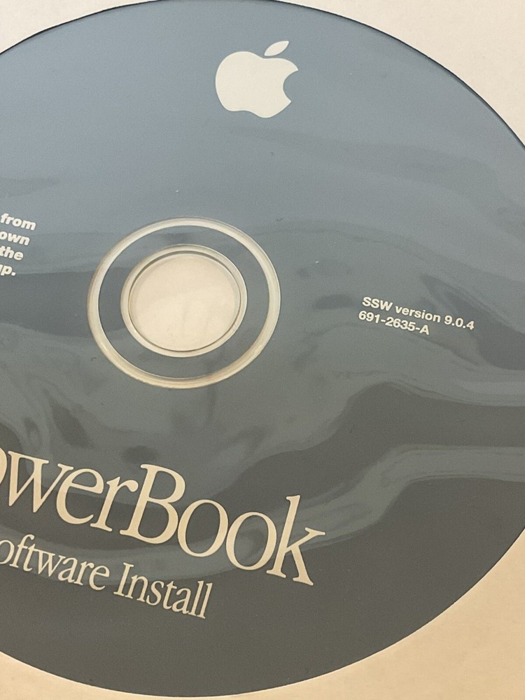Apple Macintosh PowerBook Software Install & Restore CD 9.0.4 OEM
