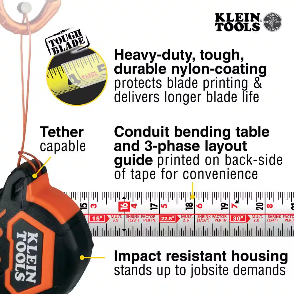 16 Ft. Magnetic Double-Hook Tape Measure