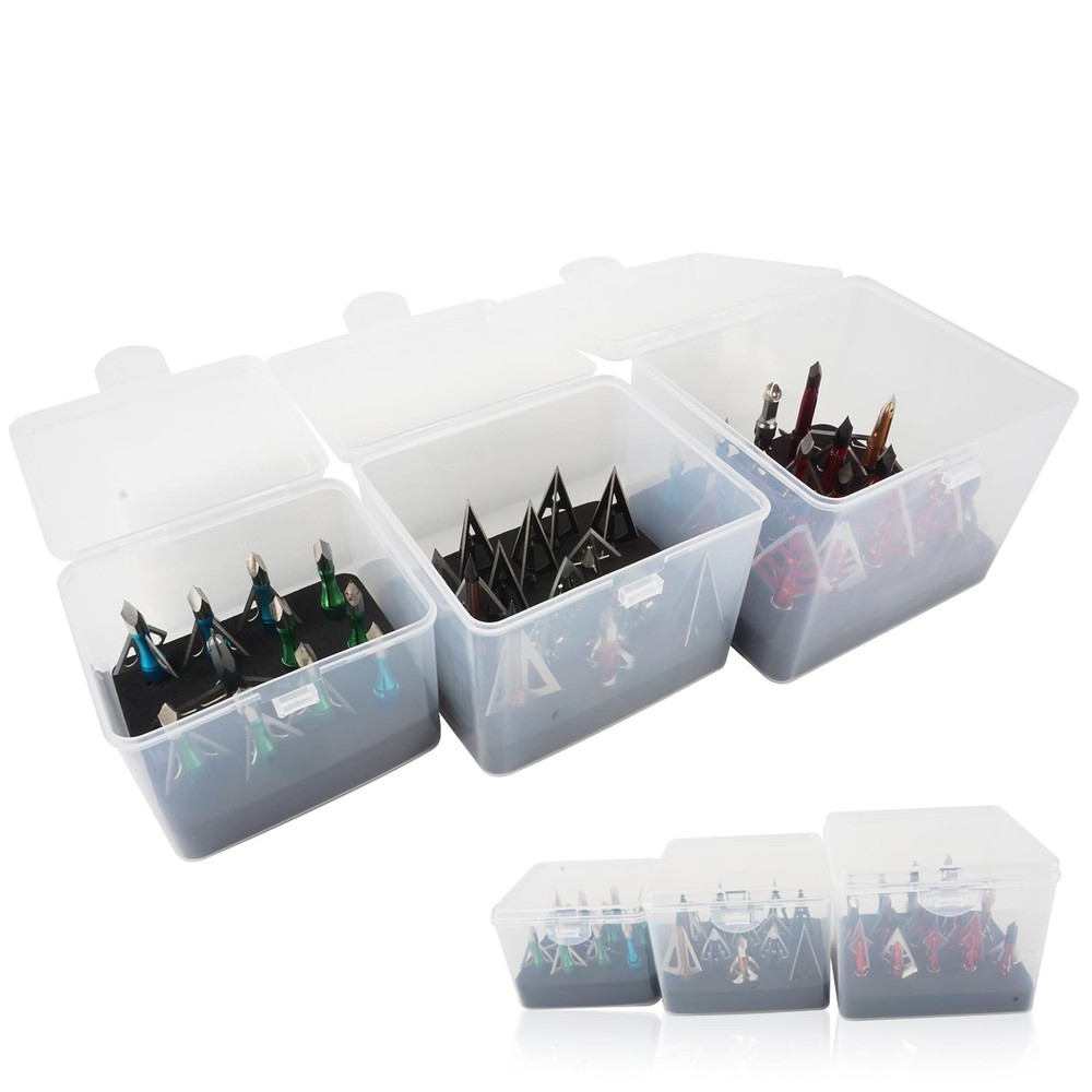 Smarkey Broadhead Box, Archery Storage Case, Arrow Head transparency