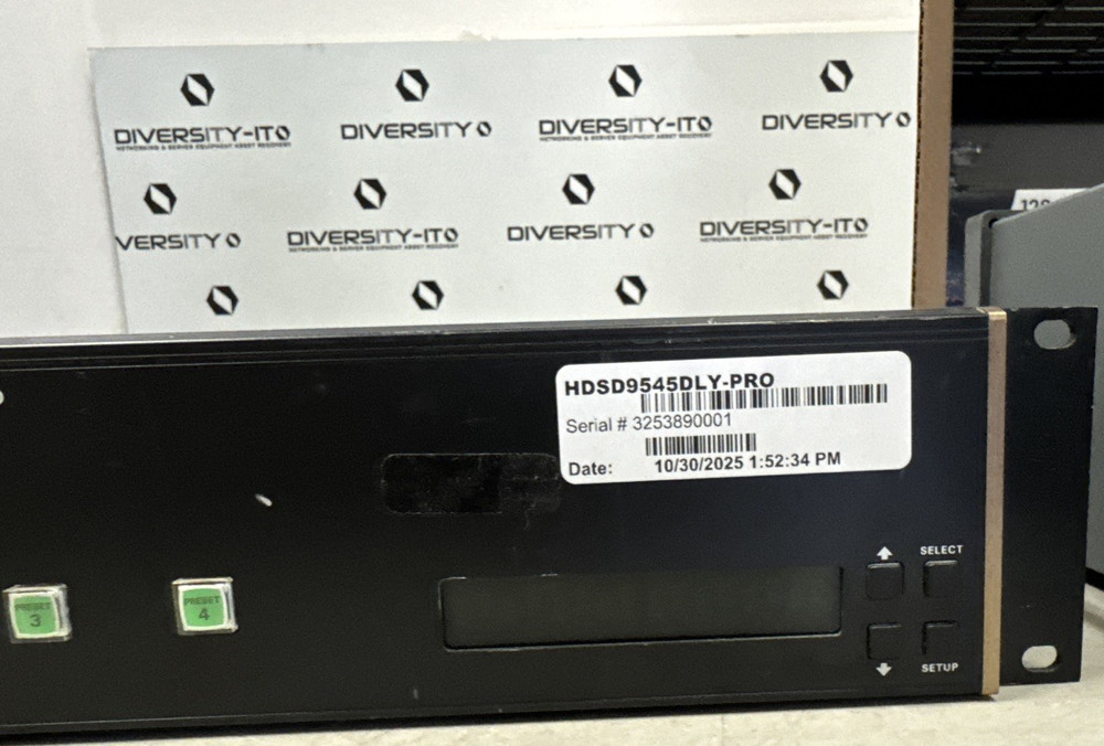 Evertz HDSD9545DLY-PRO HD/SD Audio & Video Delay Time Shift Processor