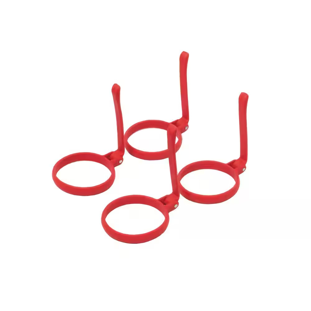 Egg Ring Set Red (Silicone) (4-Pack)