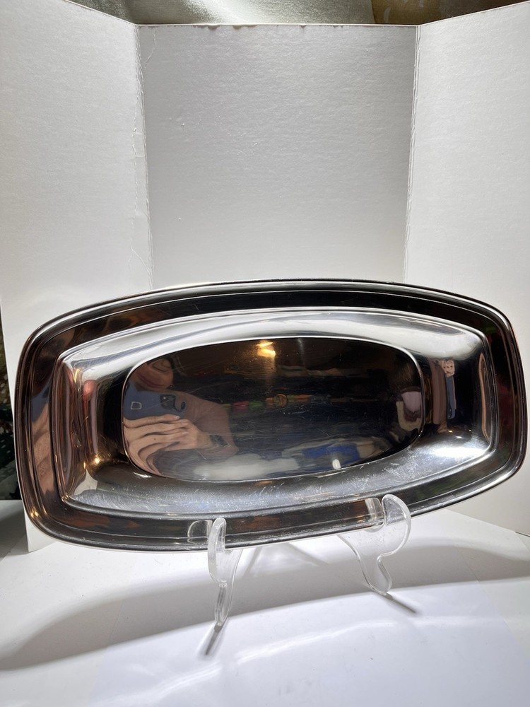 Sterling Silver Long Basket Tray 182 G